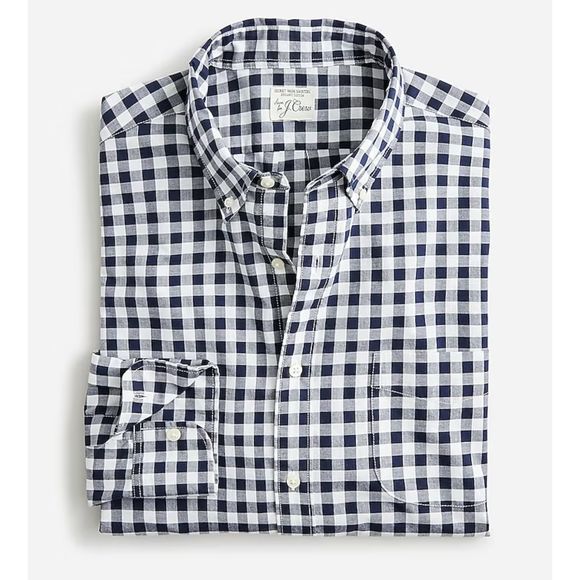 J. Crew Other - Secret Wash cotton poplin shirt mens small